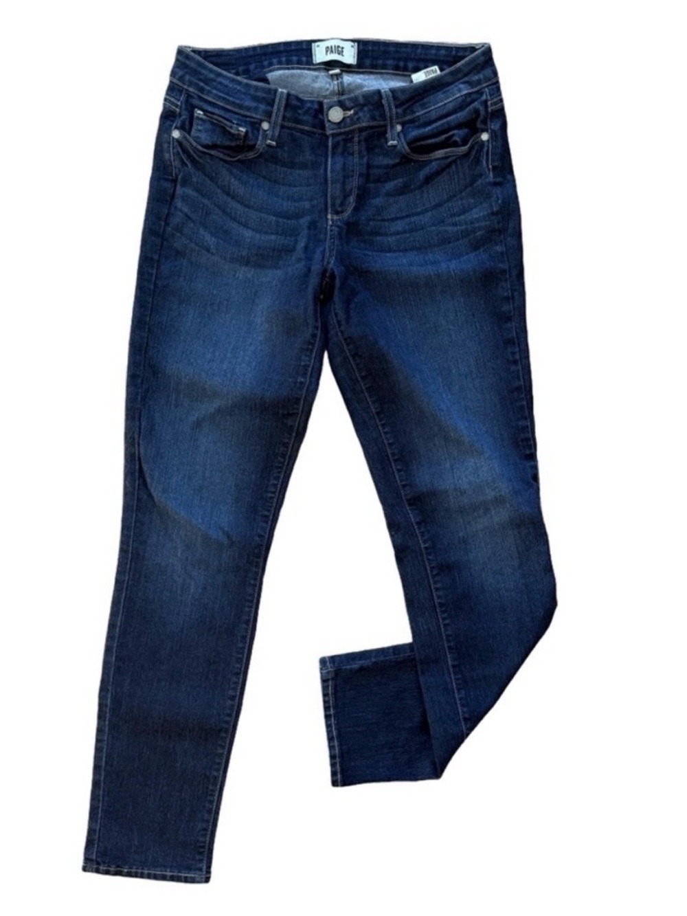 PAIGE Kylie Crop Mid Rise Skinny Ankle Jeans Dark Wash Size 29